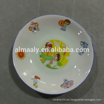 Al por mayor plato de porcelana de 10.5 pulgadas con diferentes diseños